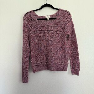 Milly April Knits Claudia Melange Pullover Sweater in Multi Small